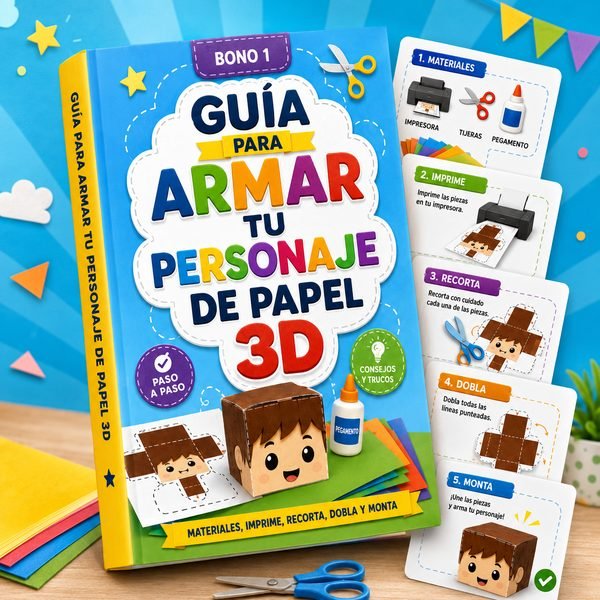 Guía para armar tu personaje de papel 3D
